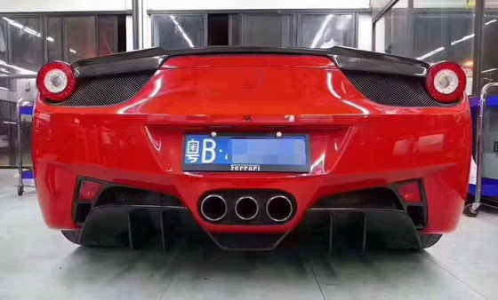 Para el Ferrari 458 Fibra de carbono Kit de cuerpo de fibra de carbono 458 Frente de labio difusor spoiler de la falda lateral Kit de cuerpo