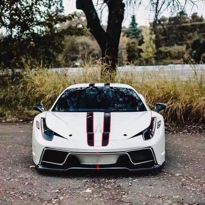 Para Ferrari 458 Kit de cuerpo de fibra de carbono 458 Moderado VORS estilo delantero y trasero parachoque spoiler lateral falda Kit de cuerpo