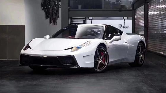Para Ferrari 458 Kit de cuerpo de fibra de carbono 458 Moderado VORS estilo delantero y trasero parachoque spoiler lateral falda Kit de cuerpo