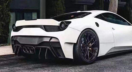 Para Ferrari 458 Kit de cuerpo de fibra de carbono 458 Moderado VORS estilo delantero y trasero parachoque spoiler lateral falda Kit de cuerpo