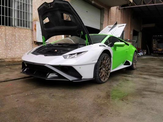 STP Kit de carrocería de fibra de carbono para Lamborghini Huracan LP580 LP610 Carbono de fibra delantera y trasera del parachoques
