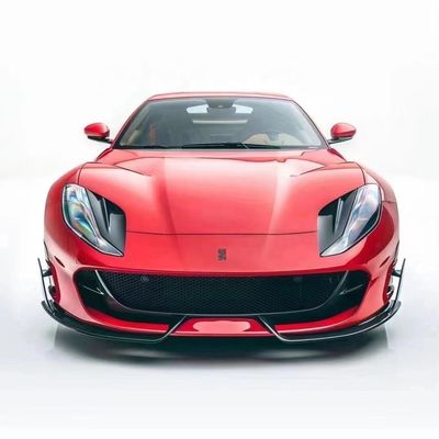 Para Ferrari 812 Kit de cuerpo de fibra de carbono 812 Moderado estilo MSY Kit de cuerpo de fibra de carbono de la cara del labio difusor spoiler