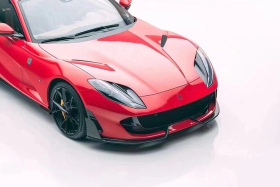 Para Ferrari 812 Kit de cuerpo de fibra de carbono 812 Moderado estilo MSY Kit de cuerpo de fibra de carbono de la cara del labio difusor spoiler