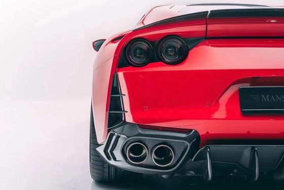 Para Ferrari 812 Kit de cuerpo de fibra de carbono 812 Moderado estilo MSY Kit de cuerpo de fibra de carbono de la cara del labio difusor spoiler