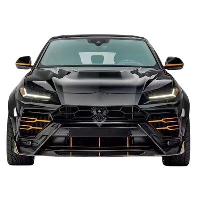 Para Lamborghini Urus Kit de cuerpo de fibra de carbono Urus mejorado estilo VORS Fibra de carbono delantera de labio difusor de spoiler Hood con cuerpo ancho