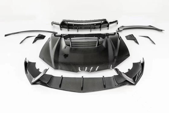 Para Lamborghini Urus Kit de cuerpo de fibra de carbono Urus mejorado estilo VORS Fibra de carbono delantera de labio difusor de spoiler Hood con cuerpo ancho