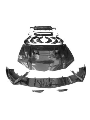 Para Lamborghini Urus Kit de cuerpo de fibra de carbono Urus mejorado estilo VORS Fibra de carbono delantera de labio difusor de spoiler Hood con cuerpo ancho