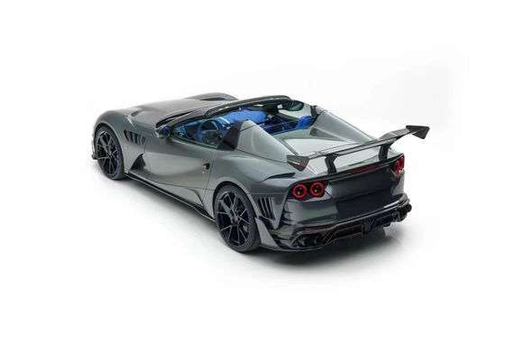 Para Ferrari 812 Fibra de carbono Kit de carrocería 812 Modernizado estilo MSY Fibra de carbono delantera y trasera del parachoques