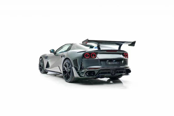 Para Ferrari 812 Fibra de carbono Kit de carrocería 812 Modernizado estilo MSY Fibra de carbono delantera y trasera del parachoques