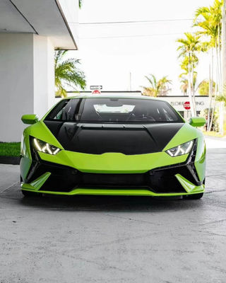 Para Lamborghini LP580 LP610 EVO Kit de cuerpo de fibra de carbono LP580 LP610 EVO Kit de cuerpo de parachoques delanteros mejorado al estilo TecNIA