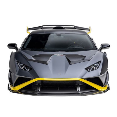 Para Lamborghini STO Kit de cuerpo de fibra de carbono STO Moderado Estilo Vors Frente Difusor de labio lateral Falda Hood Kit de cuerpo de fibra de carbono