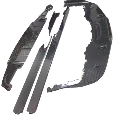 Para Ferrari 458 Kit de cuerpo de fibra de carbono 458 Kit de cuerpo de difusor de labios delanteros de fibra de carbono