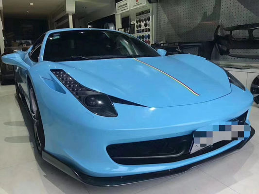 Para Ferrari 458 Kit de cuerpo de fibra de carbono 458 Kit de cuerpo de difusor de labios delanteros de fibra de carbono