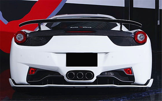 Para Ferrari 458 Kit de cuerpo de fibra de carbono 458 Kit de cuerpo de difusor de labios delanteros de fibra de carbono
