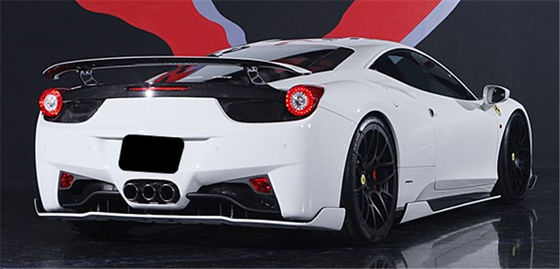 Para Ferrari 458 Kit de cuerpo de fibra de carbono 458 Kit de cuerpo de difusor de labios delanteros de fibra de carbono