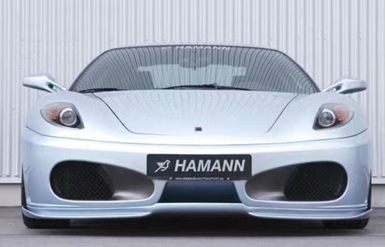 Para el Ferrari F430 Kit de carrocería F430 Moderado estilo HAMANN Frente de pala difusor spoiler de la falda lateral F430 Kit de carrocería de fibra de carbono
