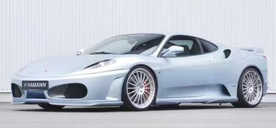 Para el Ferrari F430 Kit de carrocería F430 Moderado estilo HAMANN Frente de pala difusor spoiler de la falda lateral F430 Kit de carrocería de fibra de carbono