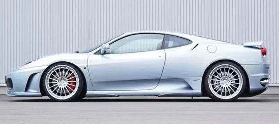 Para el Ferrari F430 Kit de carrocería F430 Moderado estilo HAMANN Frente de pala difusor spoiler de la falda lateral F430 Kit de carrocería de fibra de carbono