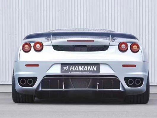 Para el Ferrari F430 Kit de carrocería F430 Moderado estilo HAMANN Frente de pala difusor spoiler de la falda lateral F430 Kit de carrocería de fibra de carbono