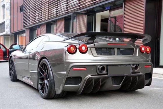 Para Ferrari F430 Kit de carrocería F430 Modernizado estilo ASI delanteros y traseros parachoques spoiler F430 Fibra de carbono Kit de carrocería