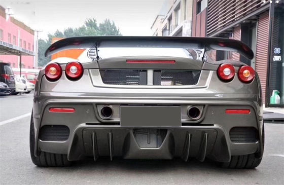 Para Ferrari F430 Kit de carrocería F430 Modernizado estilo ASI delanteros y traseros parachoques spoiler F430 Fibra de carbono Kit de carrocería