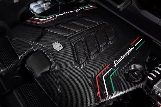 2019 Black Lamborghini Body Kit Seco Motor de Fibra de Carbono Escudo de Protección Interior