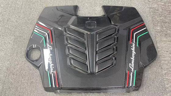 2019 Black Lamborghini Body Kit Seco Motor de Fibra de Carbono Escudo de Protección Interior