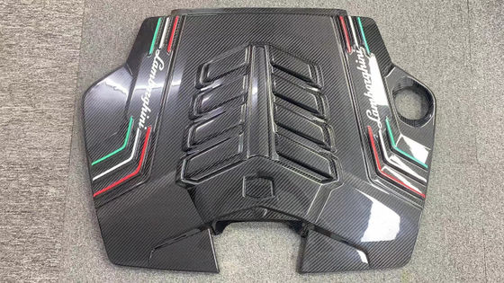 2019 Black Lamborghini Body Kit Seco Motor de Fibra de Carbono Escudo de Protección Interior