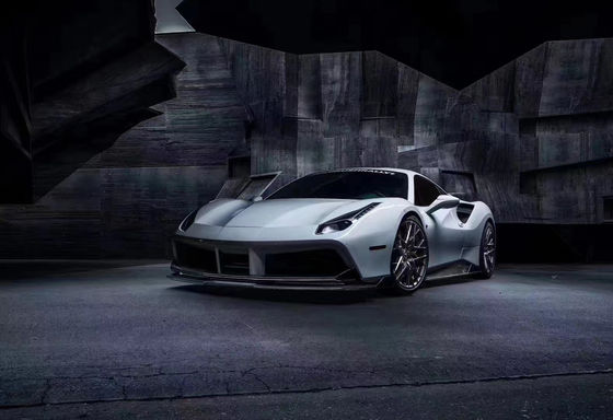 Para el Ferrari 488 Kit de cuerpo de fibra de carbono 488 Moderado Vors estilo de fibra de carbono delantero del labio difusor de spoiler de cuerpo Kit