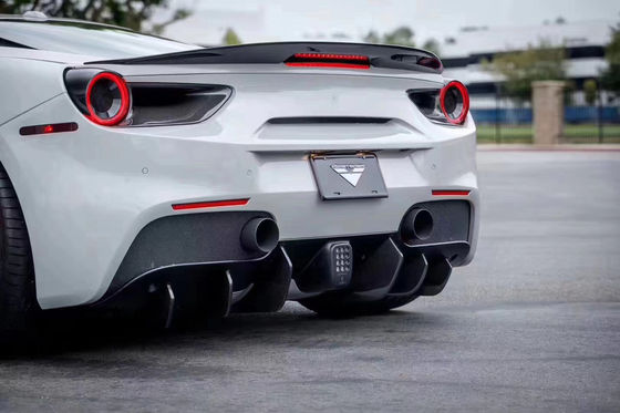 Para el Ferrari 488 Kit de cuerpo de fibra de carbono 488 Moderado Vors estilo de fibra de carbono delantero del labio difusor de spoiler de cuerpo Kit
