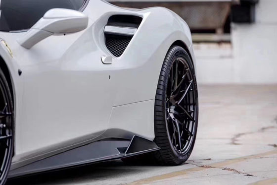 Para el Ferrari 488 Kit de cuerpo de fibra de carbono 488 Moderado Vors estilo de fibra de carbono delantero del labio difusor de spoiler de cuerpo Kit