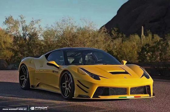 Para Ferrari 458 Fibra de carbono Kit de carrocería 458 Moderado estilo PD delantero y trasero del parachoques