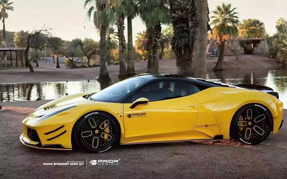 Para Ferrari 458 Fibra de carbono Kit de carrocería 458 Moderado estilo PD delantero y trasero del parachoques