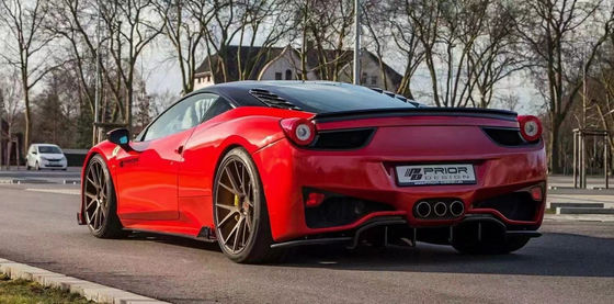 Para Ferrari 458 Fibra de carbono Kit de carrocería 458 Moderado estilo PD delantero y trasero del parachoques
