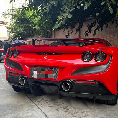 Para Ferrari F8 Spoiler de fibra de carbono F8 mejorado Novi estilo Spoiler de cola de fibra de carbono