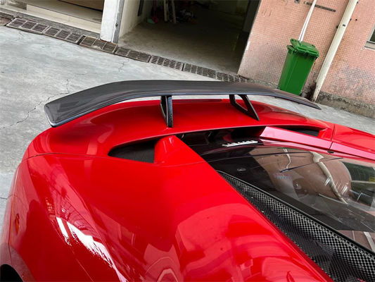 Para Ferrari F8 Spoiler de fibra de carbono F8 mejorado Novi estilo Spoiler de cola de fibra de carbono