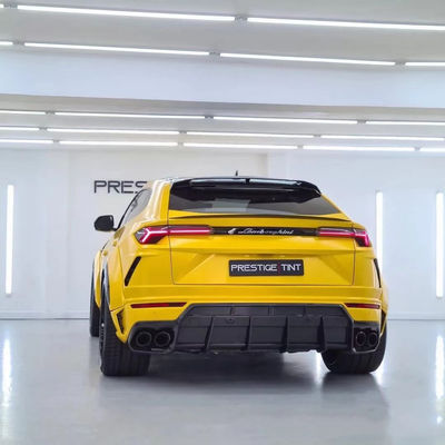 1016 estilo Lamborghini Body Kit Urus Fibra de carbono delantero de labio difusor Spoiler Hood Blanco