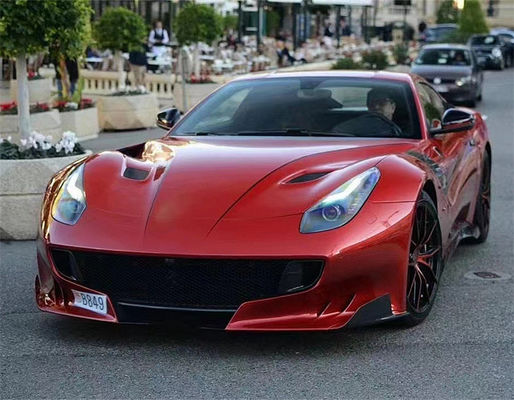 Para Ferrari F12 Fibra de carbono F12 Modernizado TDF Estilo de Fibra de carbono con capucha de cuerpo Kit