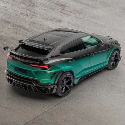 280 mm Lamborghini Kit de cuerpo URUS MSY estilo delantero y trasero parachoques spoiler Hood Kit verde