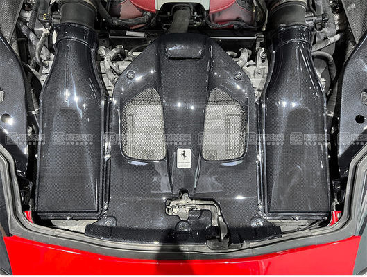 Repuestos de automóviles para Ferrari 812 Interior de fibra de carbono 812 Protector de la escotilla del motor de fibra de carbono