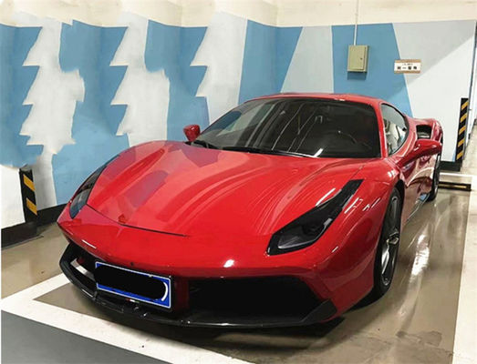 Para Ferrari 488 Fibra de carbono Kit de carrocería 488 Modernizado Capristo estilo de fibra de carbono delantera de labio difusor spoiler