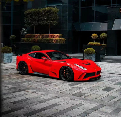 Para el Ferrari F12 Kit de carrocería ancha de fibra de carbono F12 Upgrade NOtc N-Largos estilo del parachoques trasero Kit de carrocería ancha de fibra de carbono