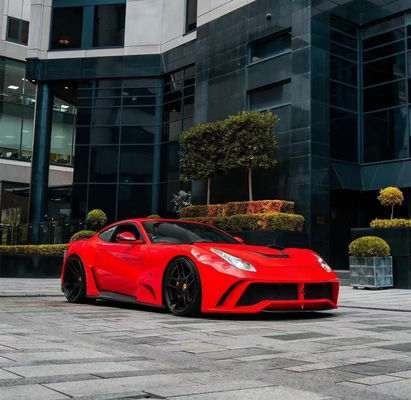 Para el Ferrari F12 Kit de carrocería ancha de fibra de carbono F12 Upgrade NOtc N-Largos estilo del parachoques trasero Kit de carrocería ancha de fibra de carbono