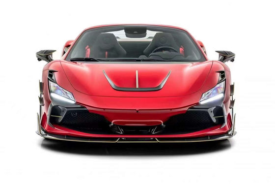 Repuestos de automóviles para Ferrari F8 Kit de carrocería de fibra de carbono F8 Actualizar estilo MSY Kit de carrocería de faldas lateral