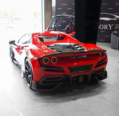 Repuestos de automóviles para Ferrari F8 Kit de carrocería de fibra de carbono F8 Actualizar estilo MSY Kit de carrocería de faldas lateral