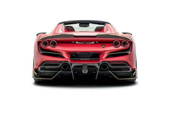 Repuestos de automóviles para Ferrari F8 Kit de carrocería de fibra de carbono F8 Actualizar estilo MSY Kit de carrocería de faldas lateral