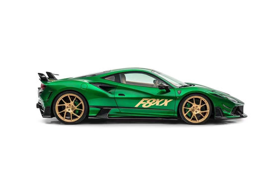 Para Ferrari F8 Fibra de carbono Kit de cuerpo F8 actualiza el estilo MSY delantero y trasero del parachoques Spoiler Hood Kit de cuerpo