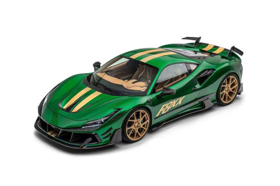 Para Ferrari F8 Fibra de carbono Kit de cuerpo F8 actualiza el estilo MSY delantero y trasero del parachoques Spoiler Hood Kit de cuerpo