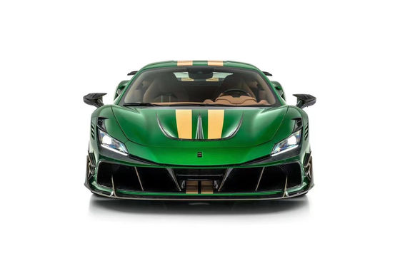 Para Ferrari F8 Fibra de carbono Kit de cuerpo F8 actualiza el estilo MSY delantero y trasero del parachoques Spoiler Hood Kit de cuerpo
