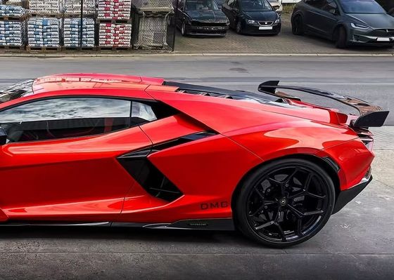Revuelto Lamborghini Body Kit DMC estilo Rojo Fibra de Carbono Ala de Spoiler